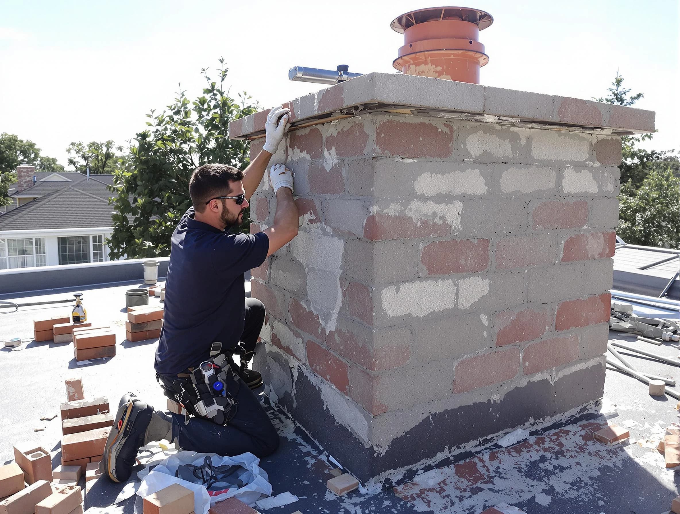 Advanced chimney repair process by Midvale Chimney Sweep in Midvale, UT