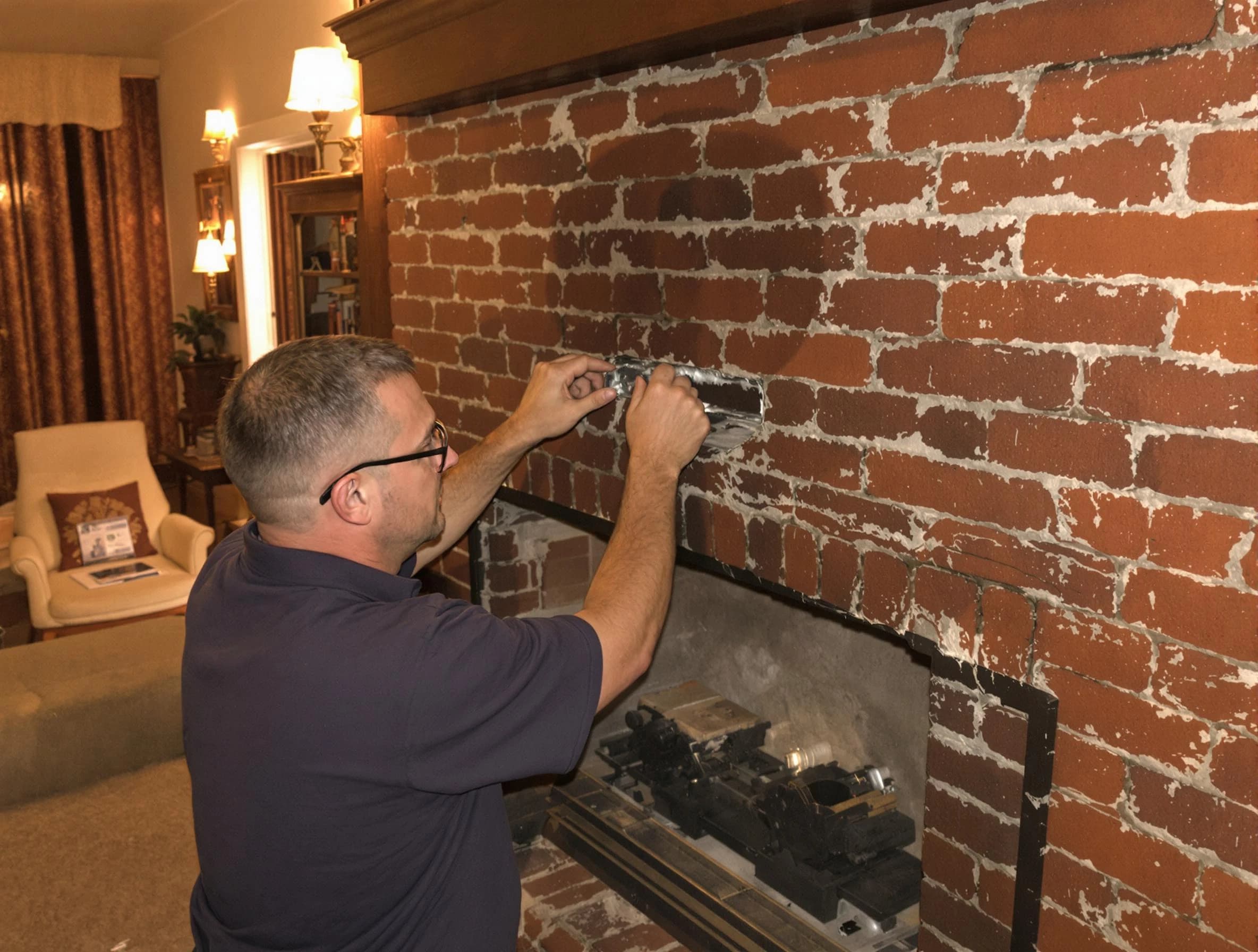 Midvale Chimney Sweep expert fixing a fireplace in Midvale, UT