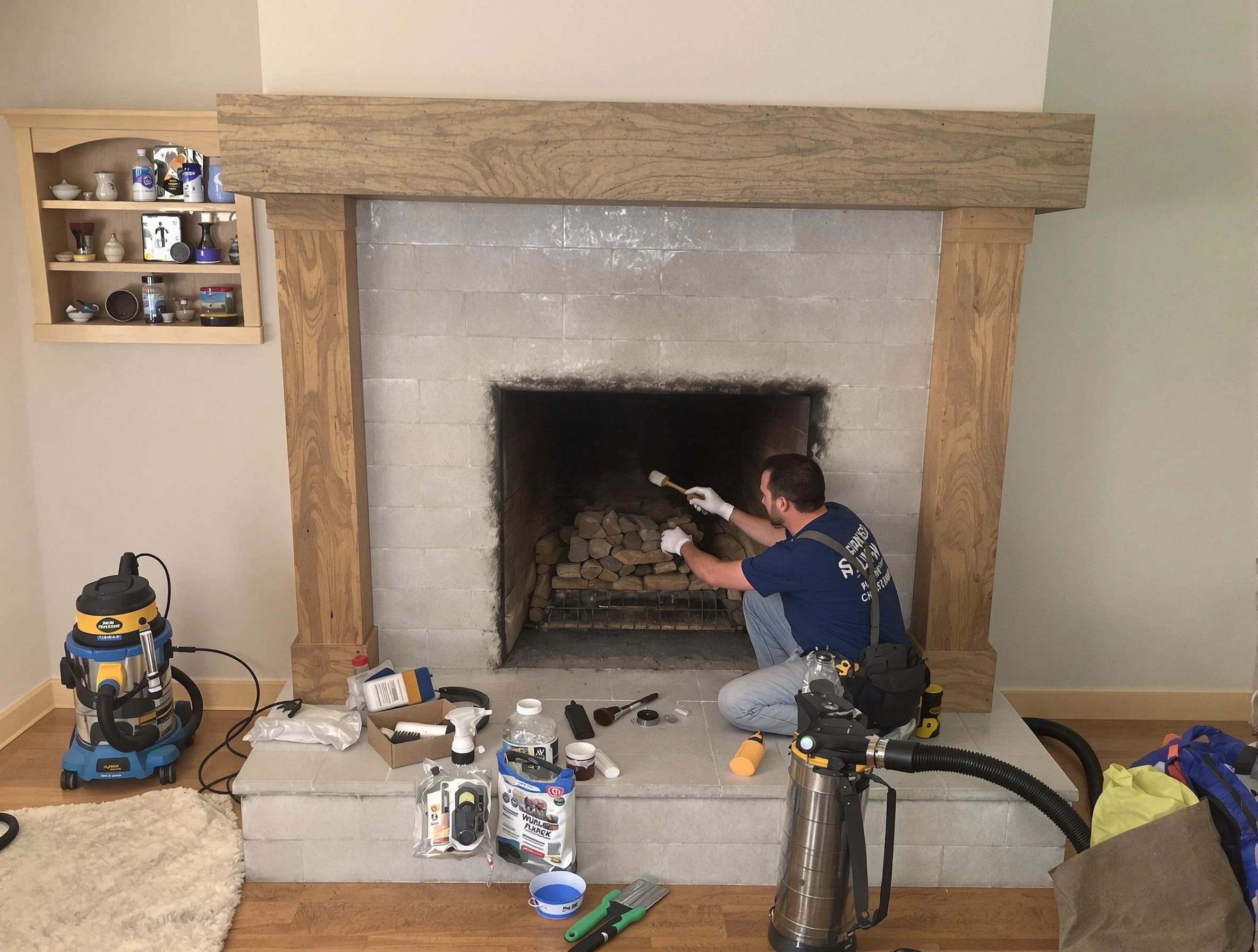 Detailed creosote removal process by Midvale Chimney Sweep in Midvale, UT