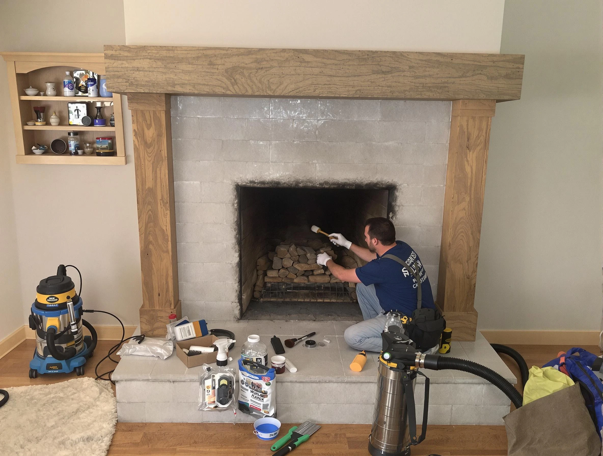 Detailed creosote removal process by Midvale Chimney Sweep in Midvale, UT