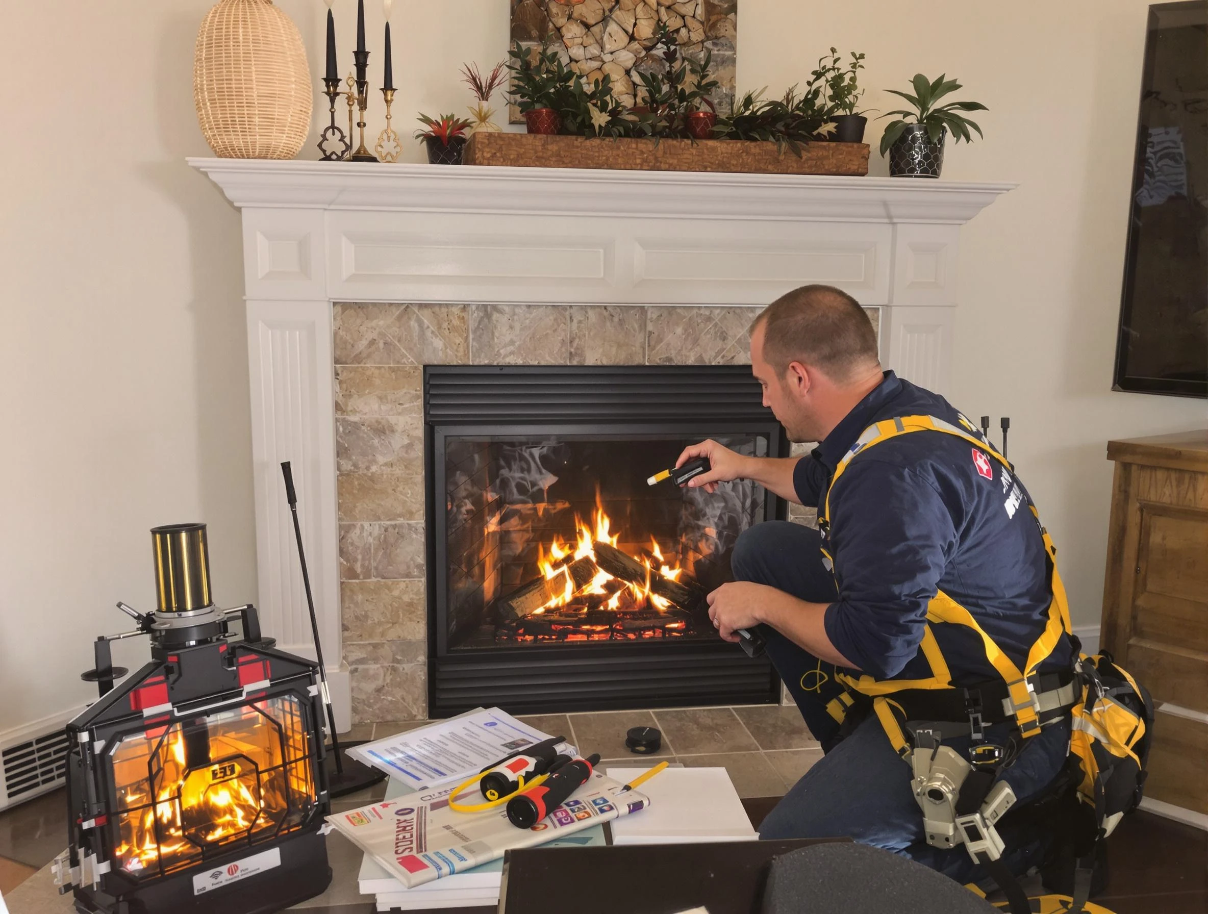 Safety-focused fireplace inspection by Midvale Chimney Sweep in Midvale, UT